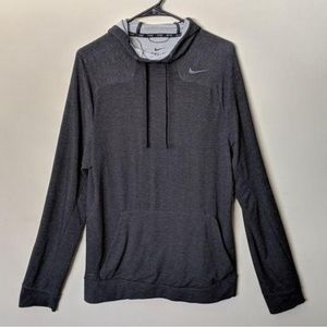 Nike dri-fit charcoal grey hoodie size S
